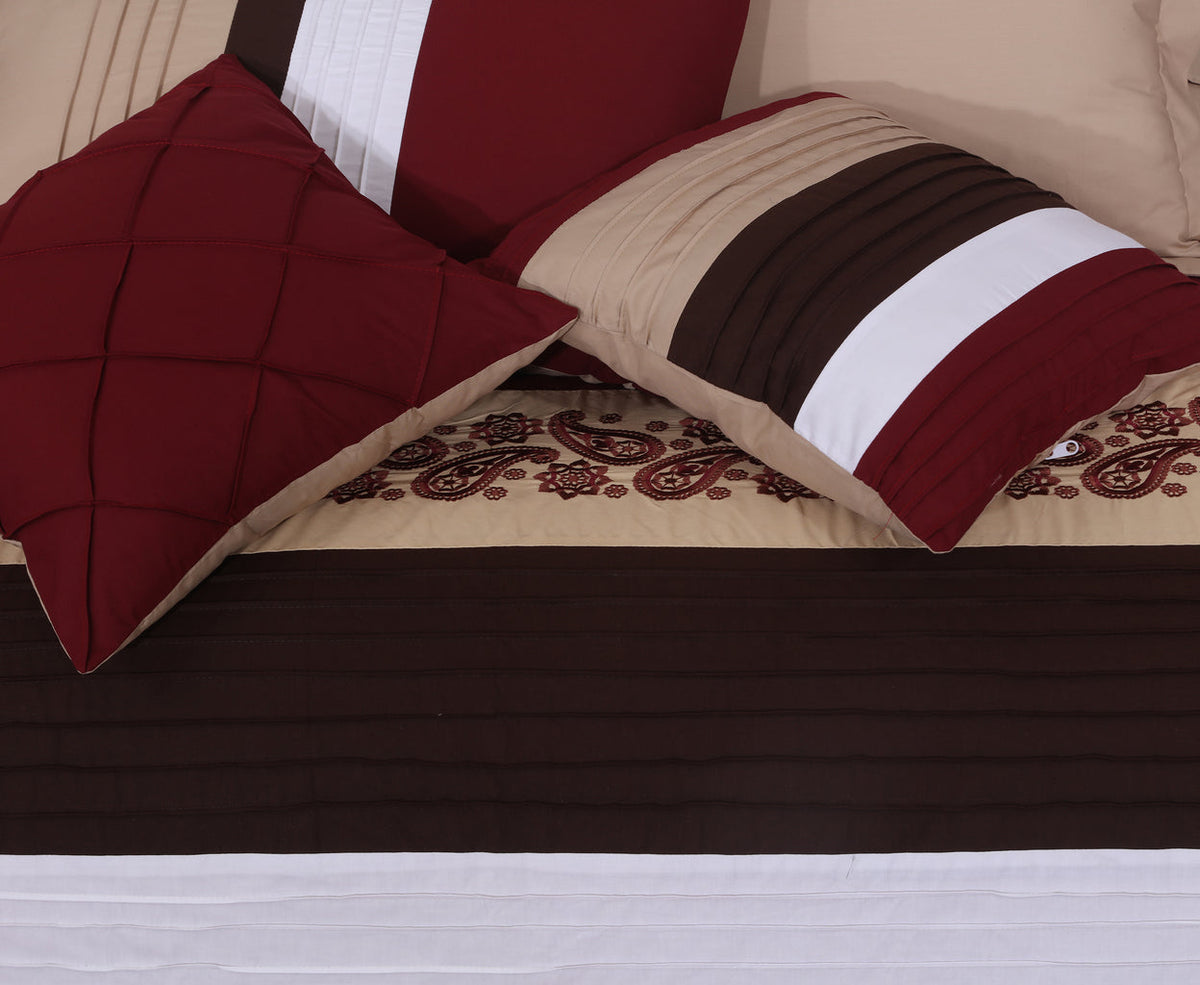 8 Pc's Luxury EmbroideredDuvet Set 1526