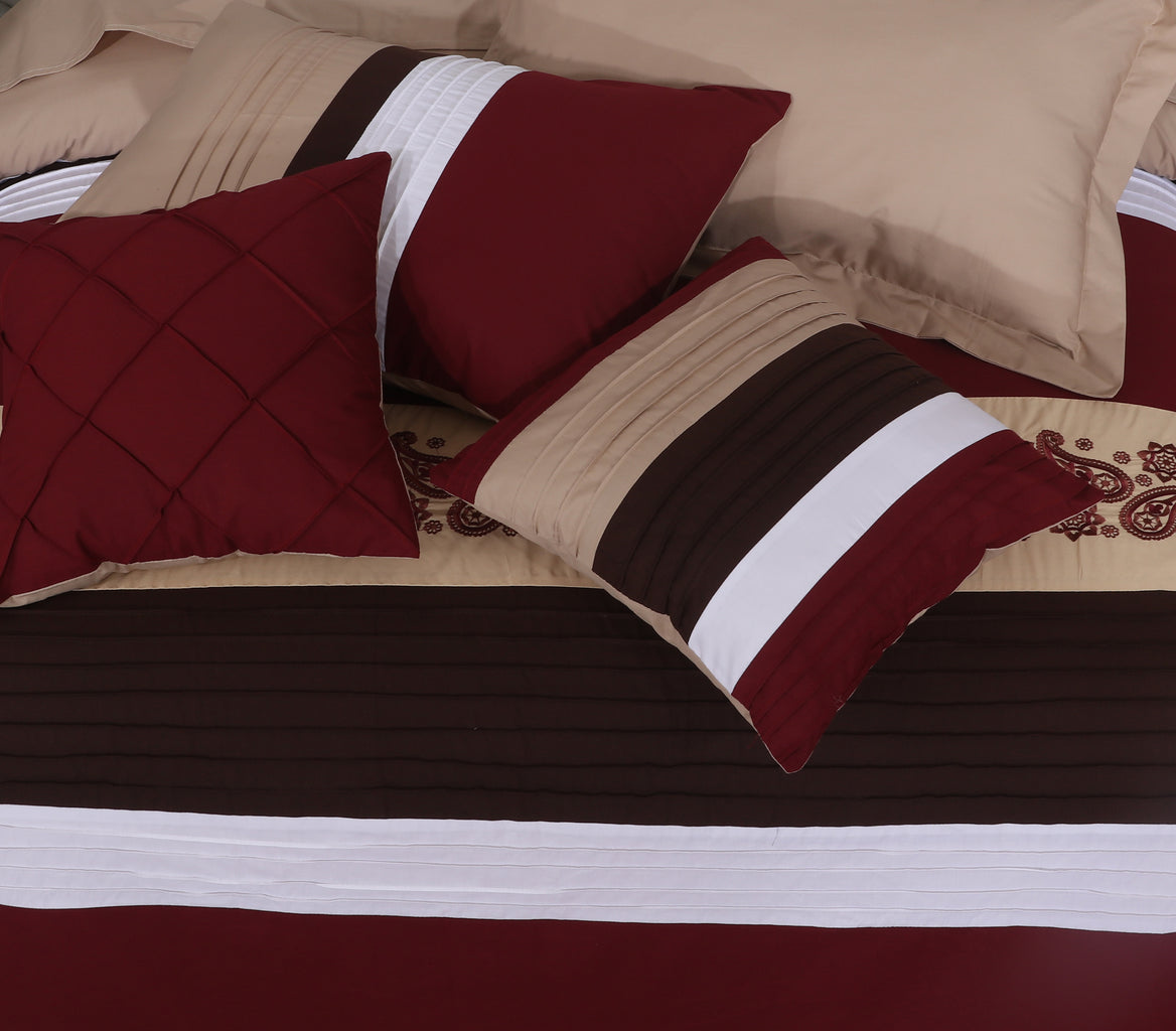 8 Pc's Luxury EmbroideredDuvet Set 1526