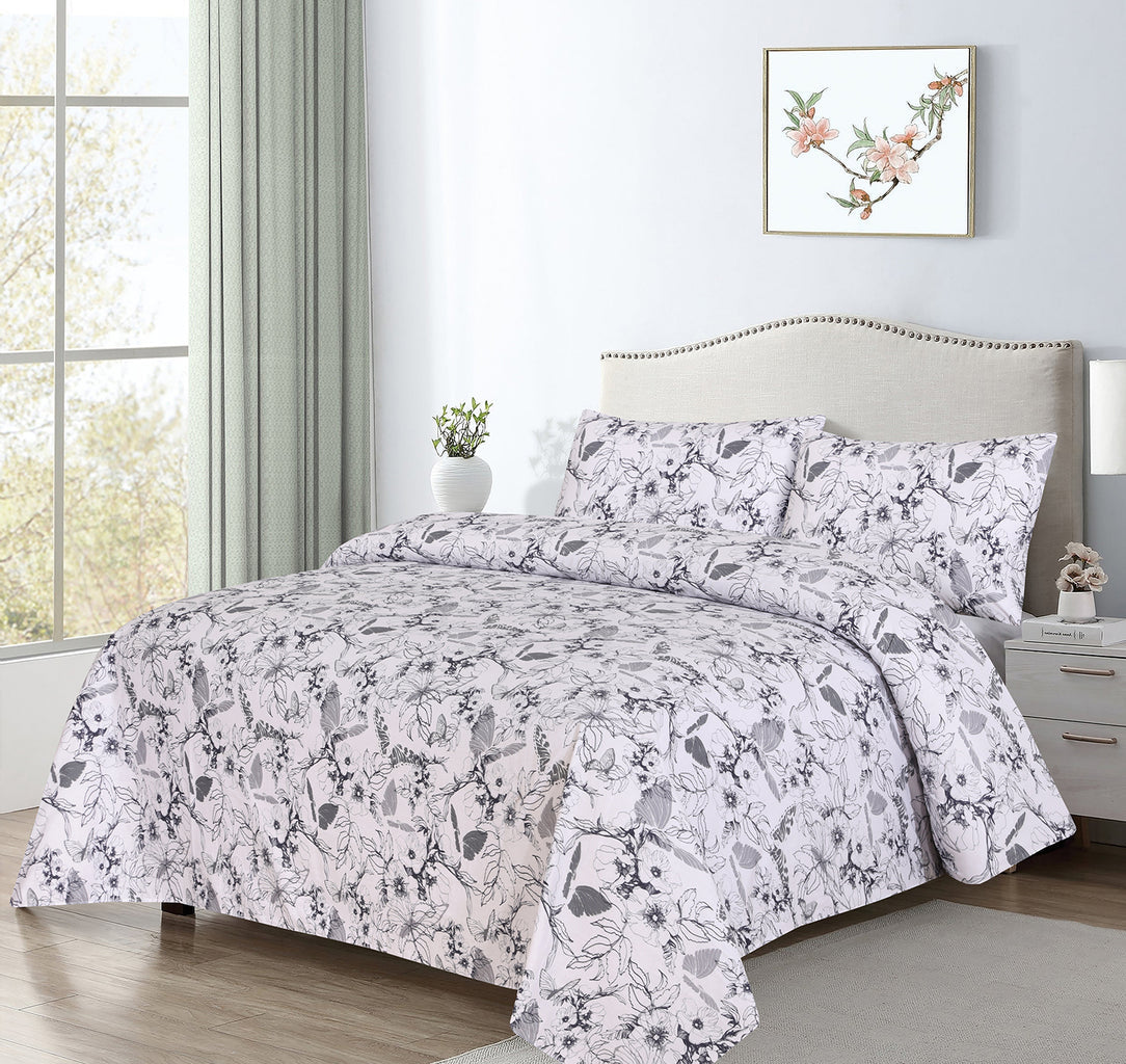 3Pcs Printed Bed Sheet Set BE-738