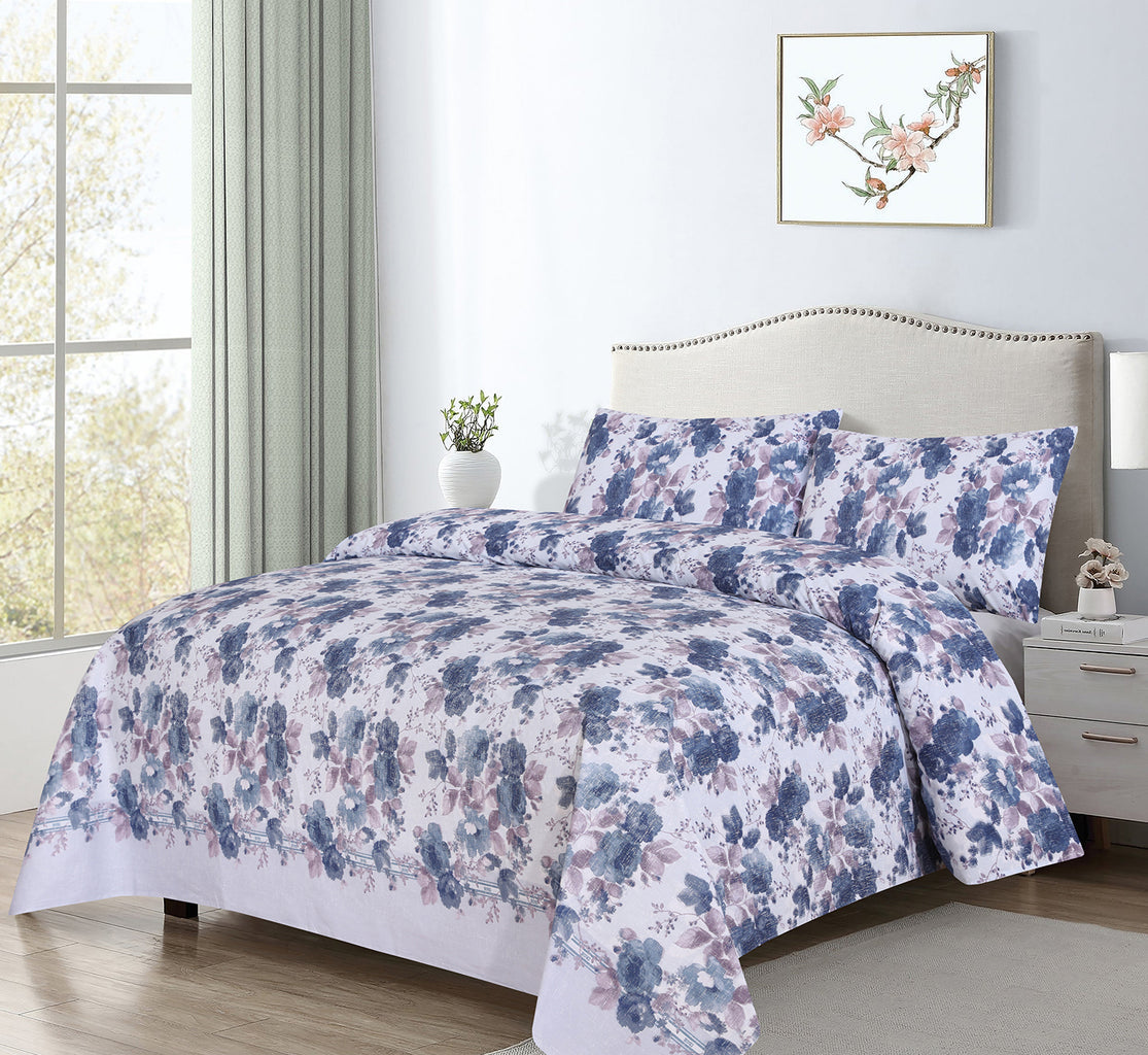 3Pcs Printed Bed Sheet Set BE-746