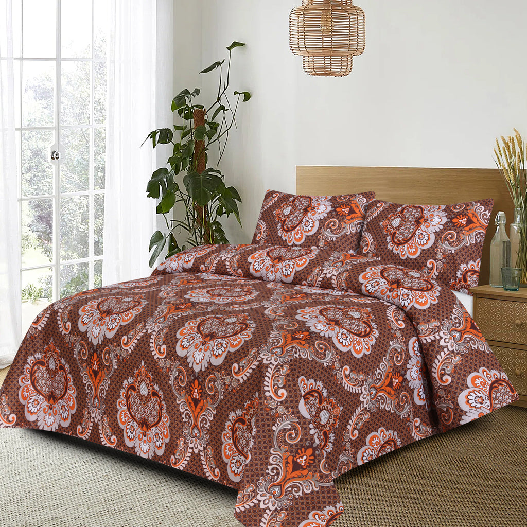 3 PCS PRINT BED SHEET SET 1548