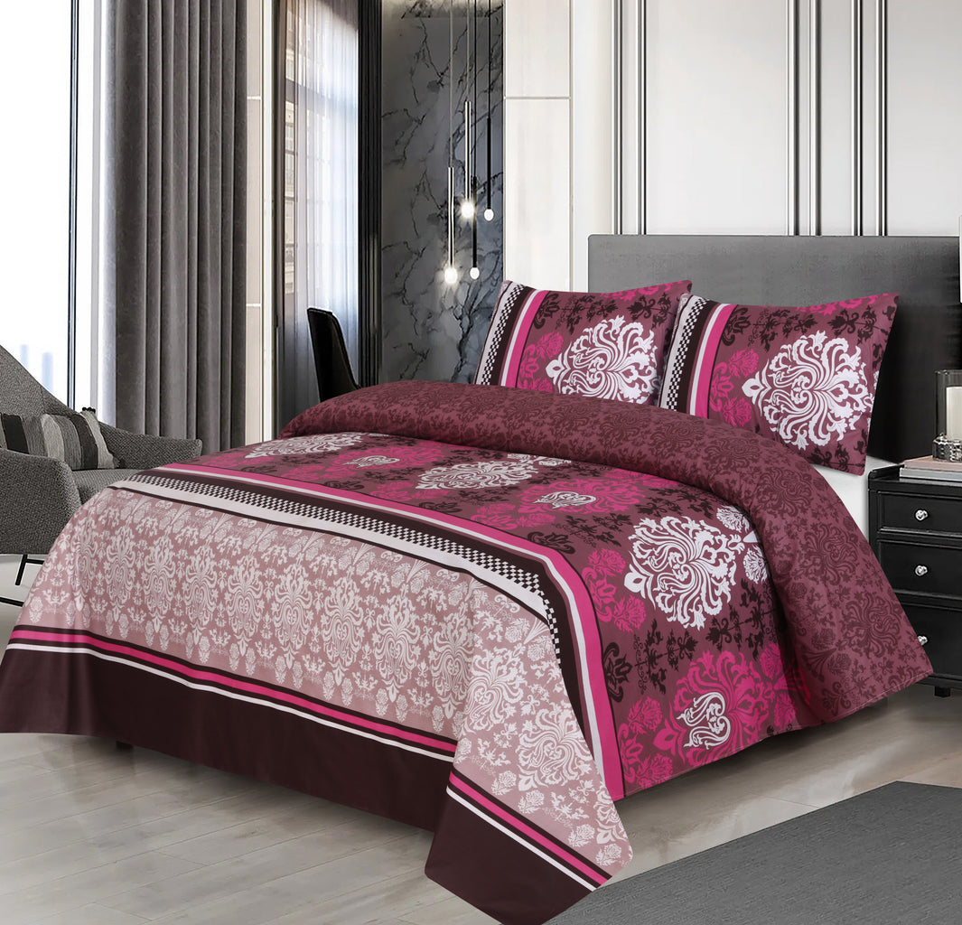 3 PCS PRINT BED SHEET SET 1549