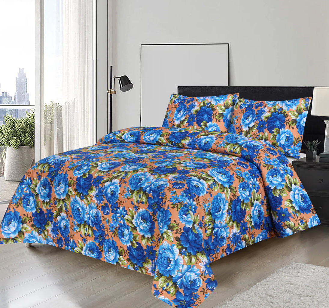 3 PCS PRINT BED SHEET SET 1546