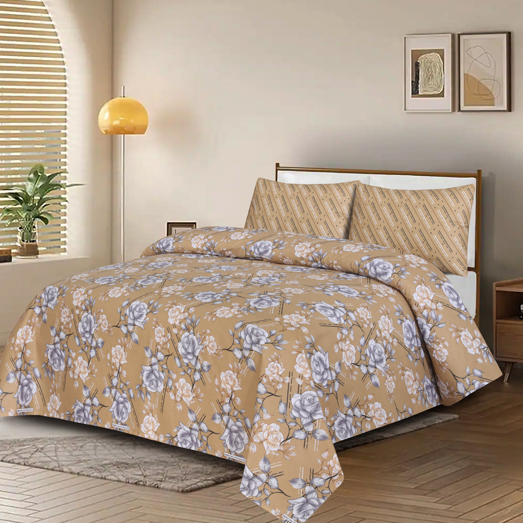 3PCS Printed Bedsheet Set BE-1512