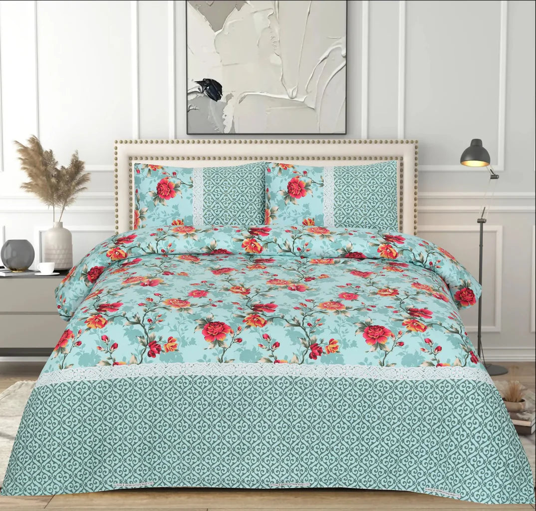 3PCS Printed Bedsheet Set BE-801