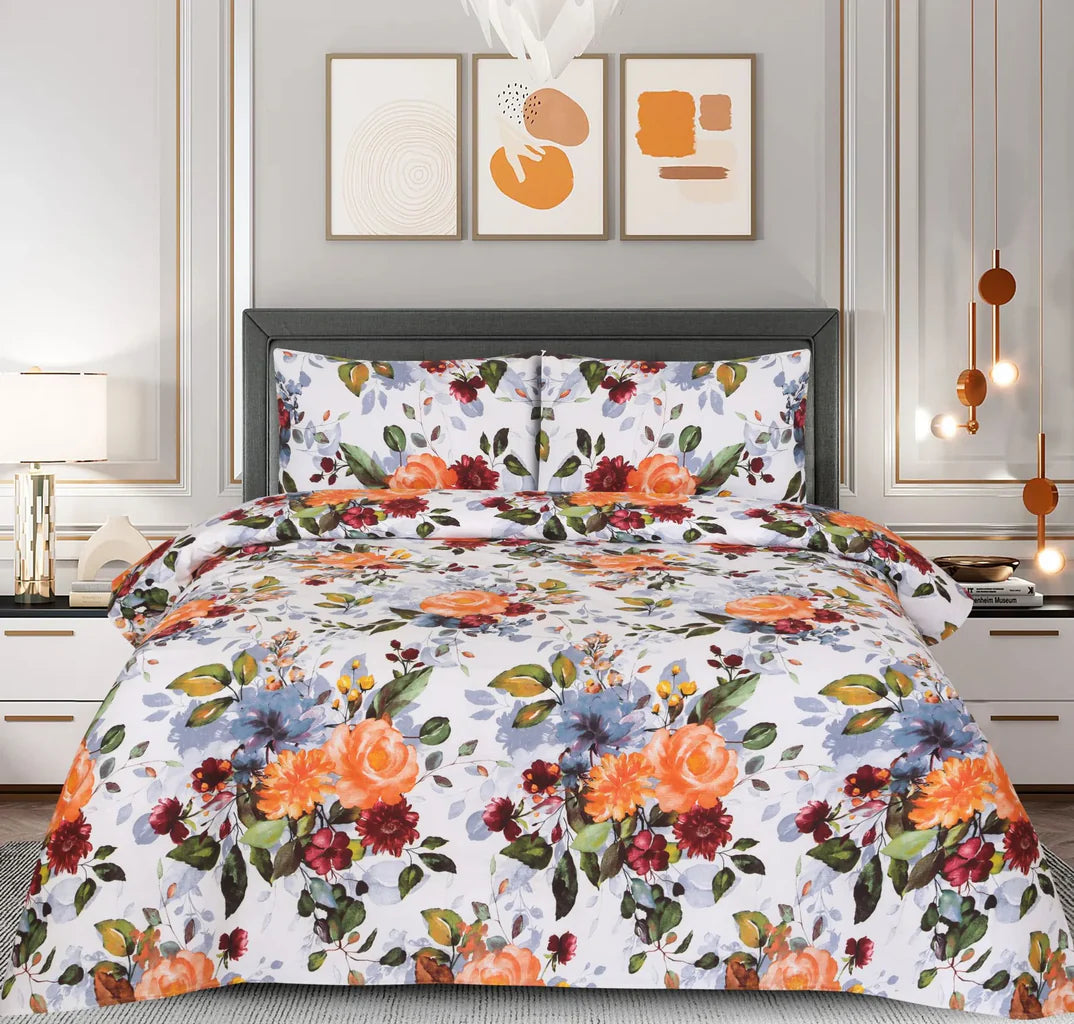 3PCS Printed Bedsheet Set BE-805