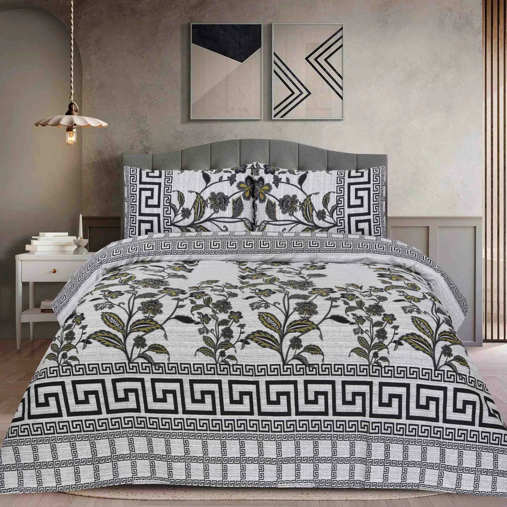 3PCS Printed Bedsheet Set BE-802