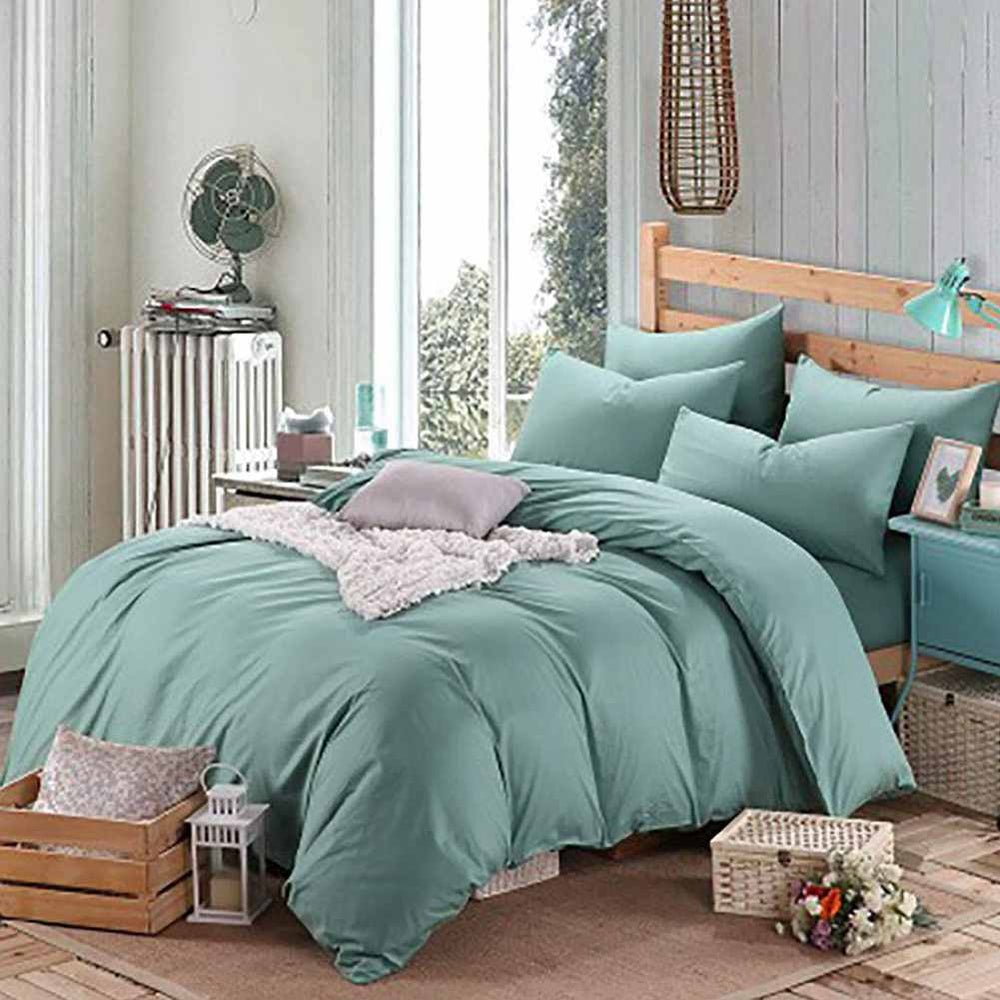 Luxury Mint Green Duvet Set