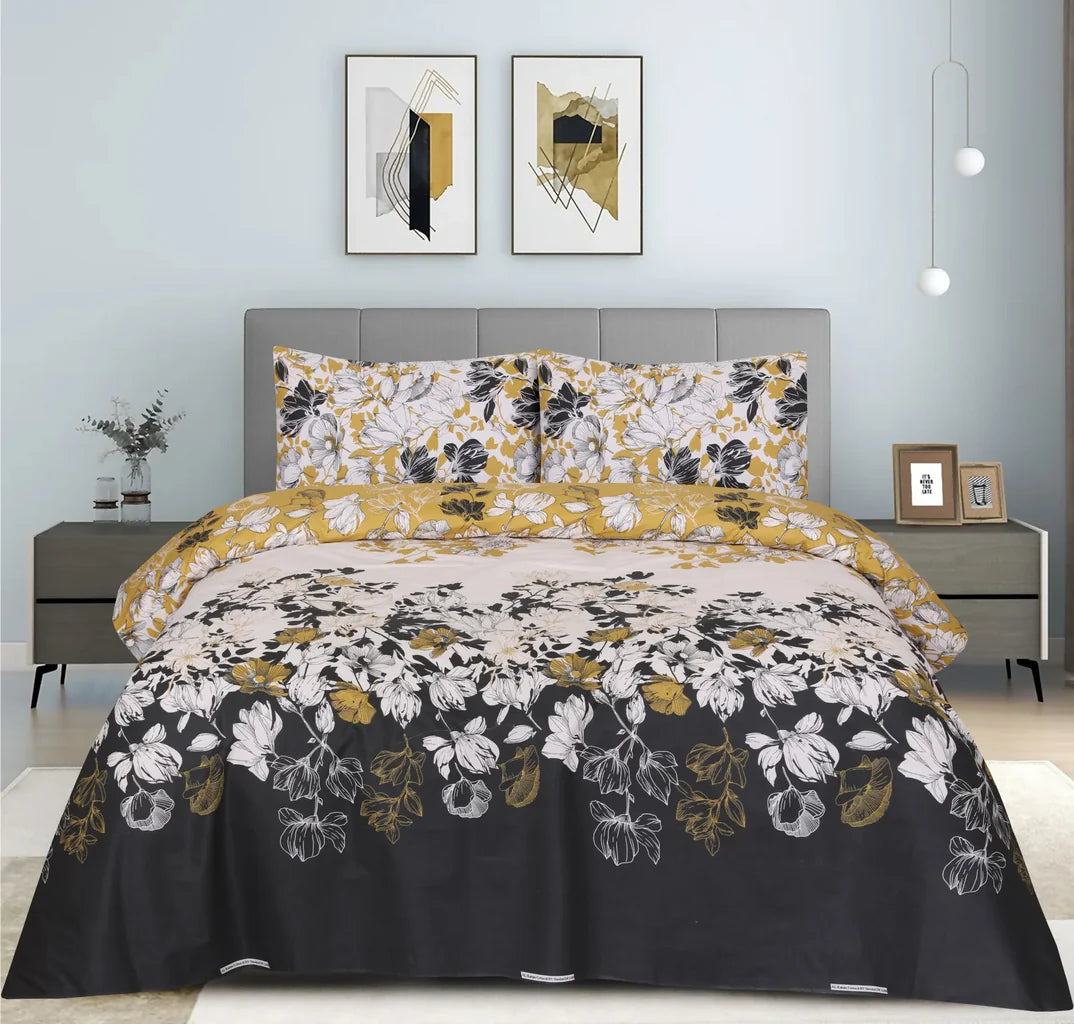 3PCS Printed Bedsheet Set BE-803