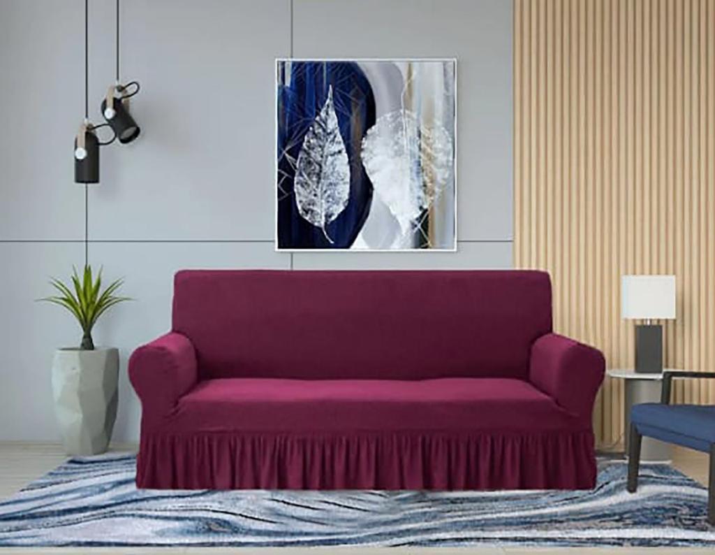 Turkish Style Sofa Cover(Magenta)