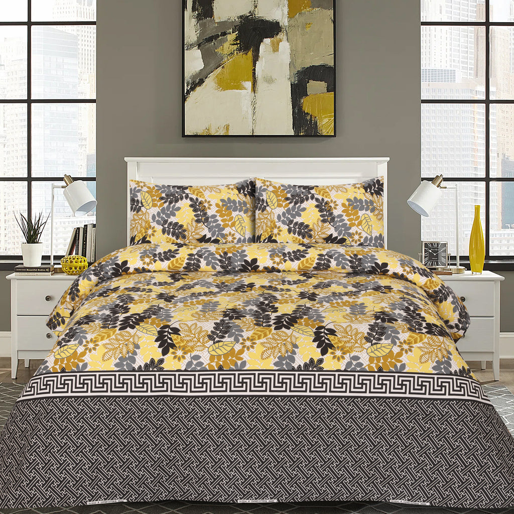 3PCS Printed Bedsheet Set BE-1006