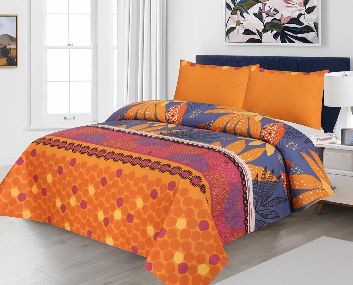 3Pcs Printed Bed Sheet Set BE-705