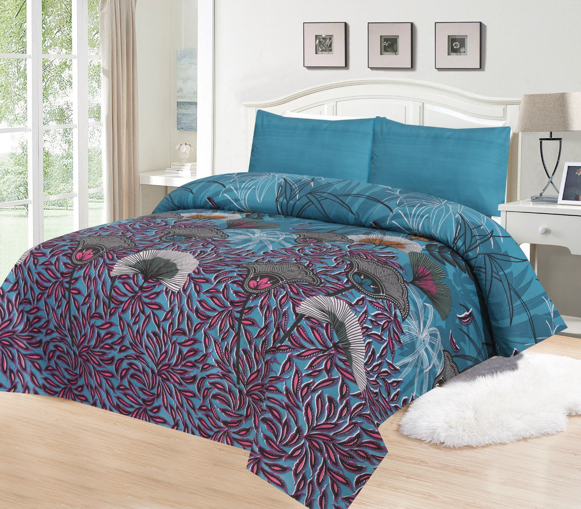 3Pcs Printed Bed Sheet Set BE-709