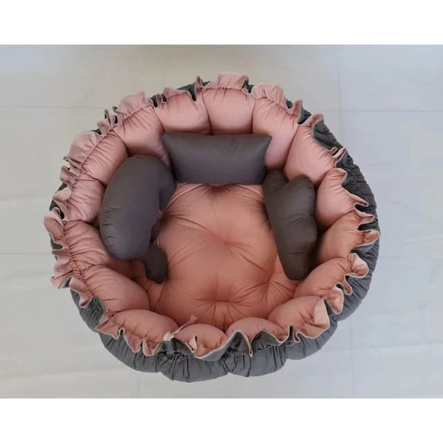 Baby Cot Filled Grey-Powder 1541