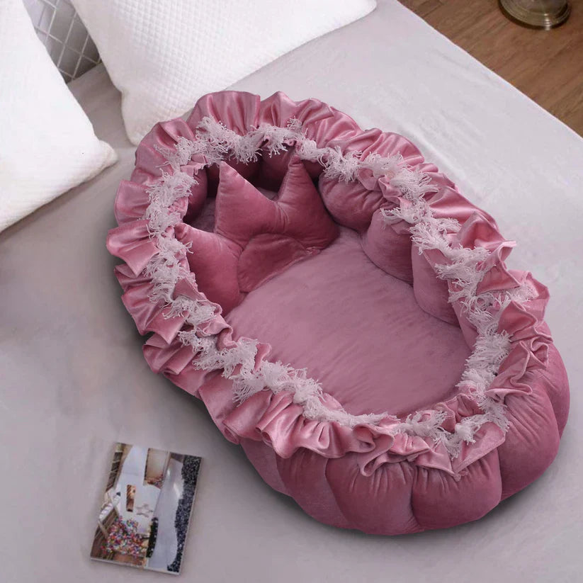 VELVET BIG BABY NEST Pink 1530