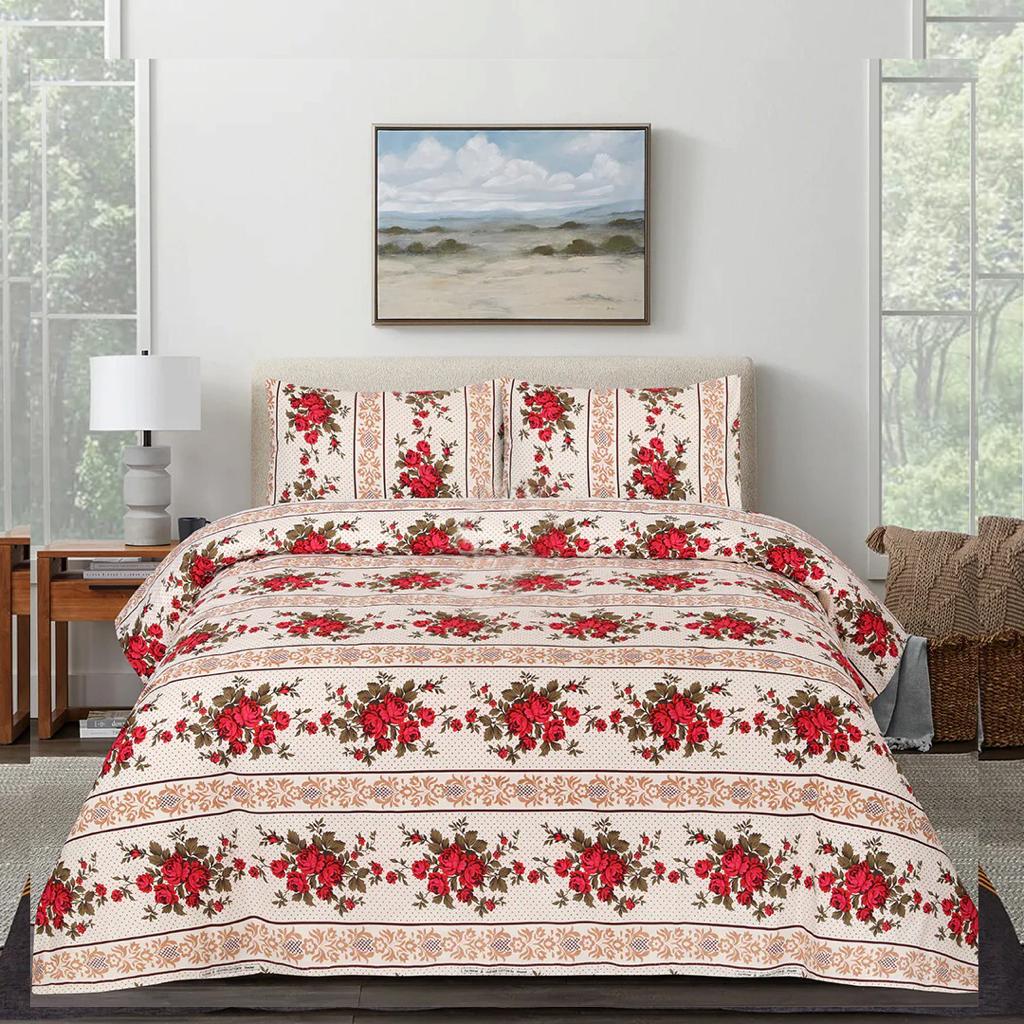 3PCS Printed Bedsheet Set BE-820