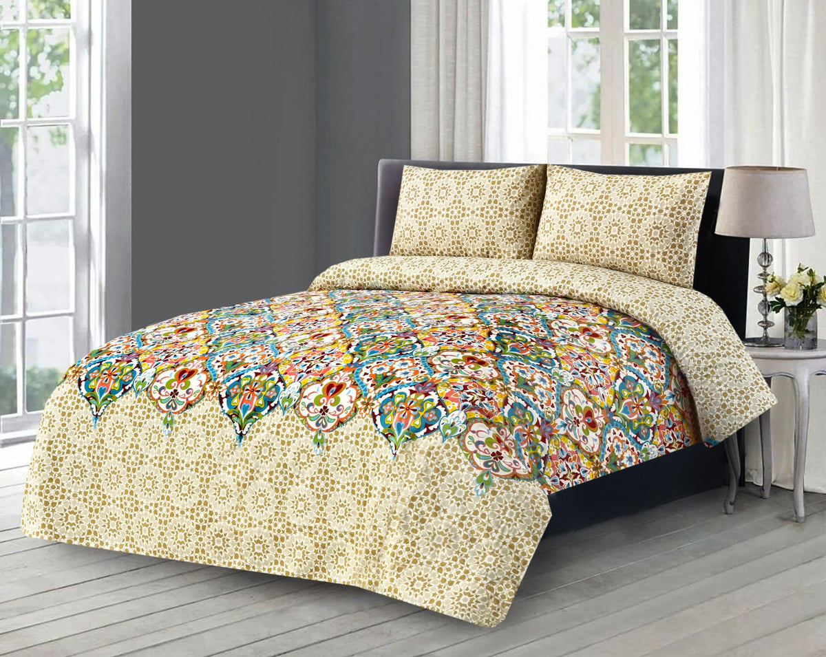 3PCS Printed Bedsheet Set BE-728