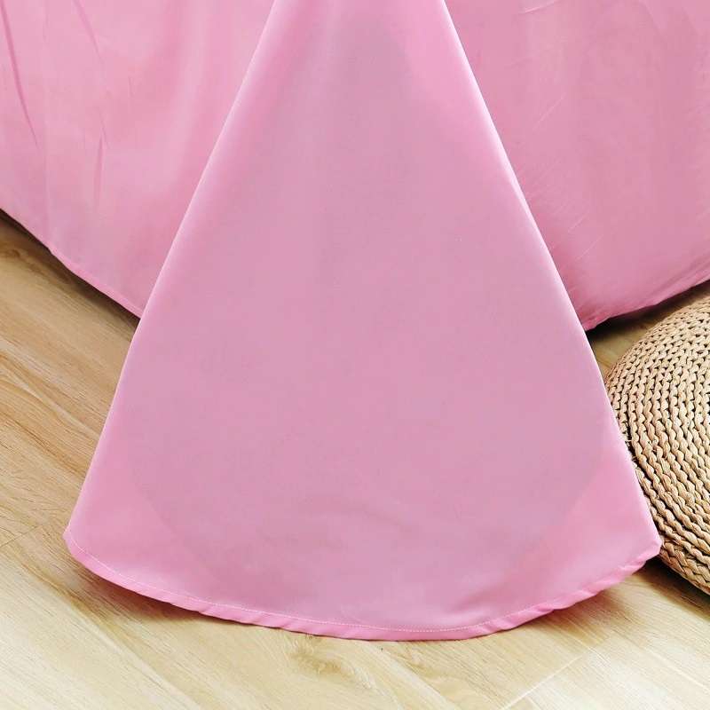 Cross Pleated Duvet Set -Pink