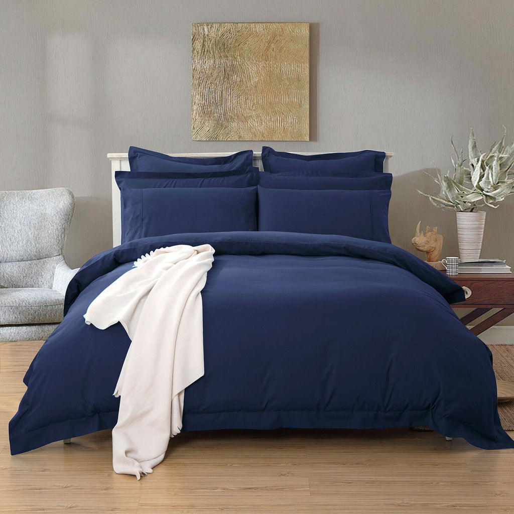 8 PC'LUXURY DUVET SET BLUE