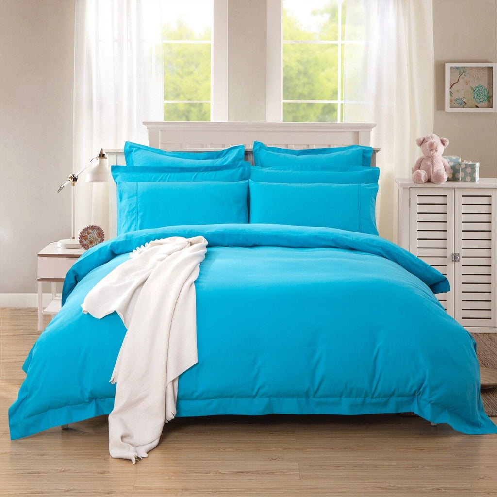 8 Pc'Luxury Duvet Set Firozi