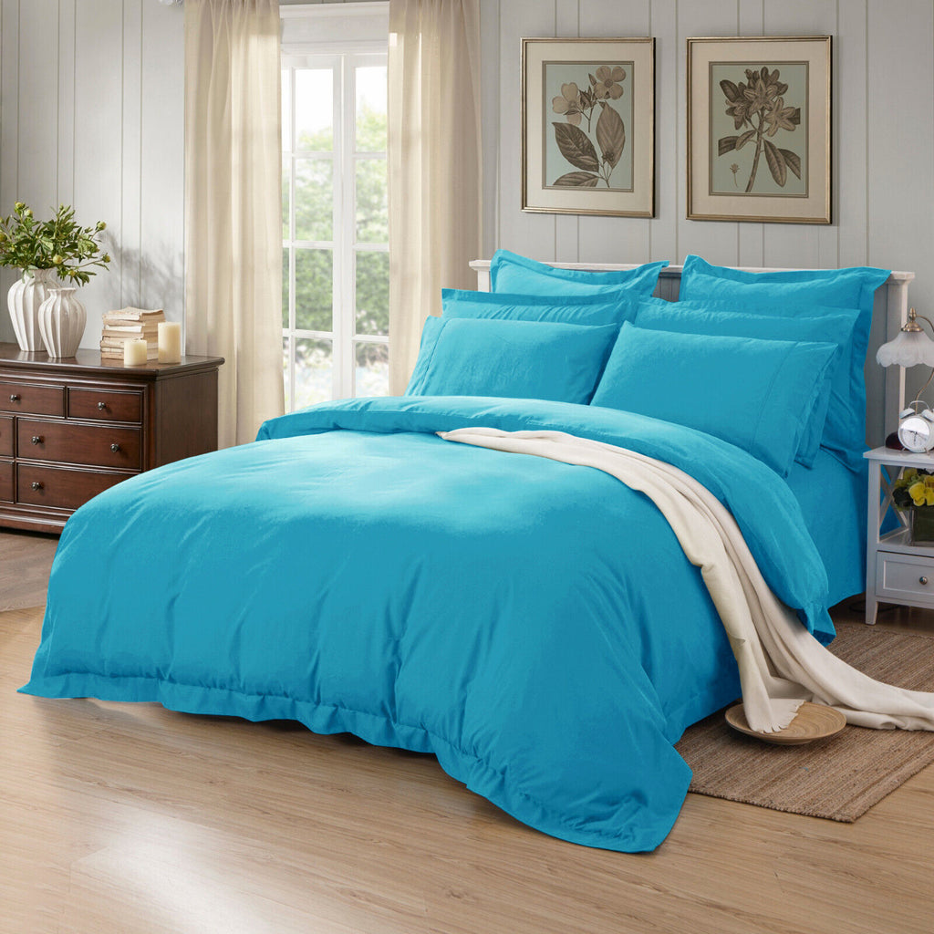 8 Pc'Luxury Duvet Set Firozi