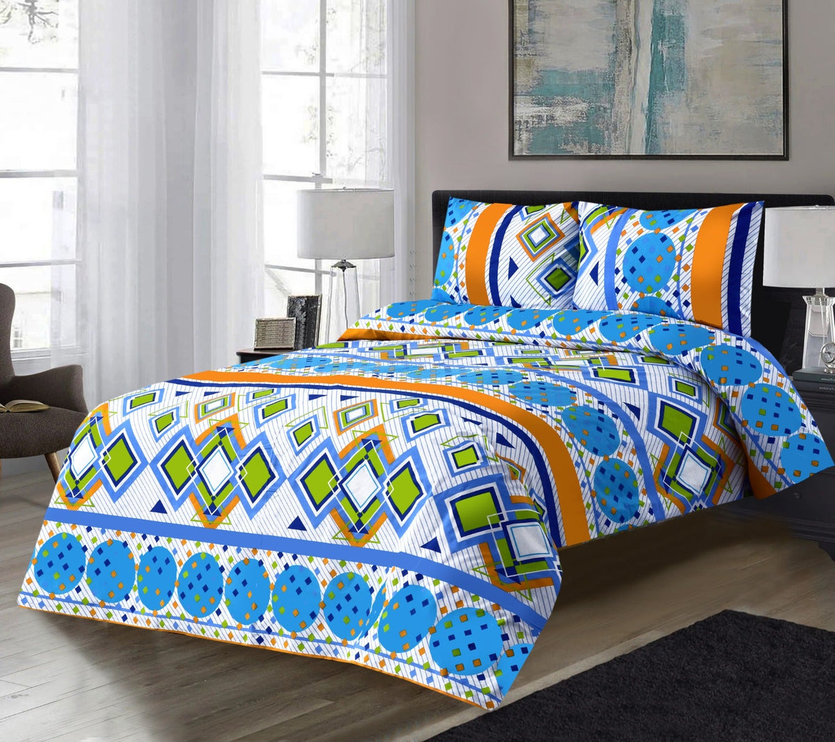 3PCS Printed Bedsheet Set BE-730